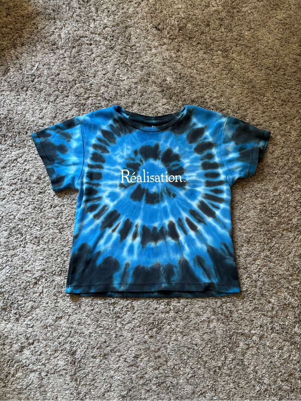 Realisation Par Blue and Black Tie-Dye Kids Tee
